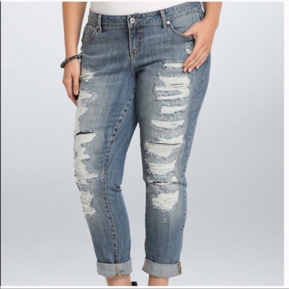 torrid premium boyfriend jeans plus size 26 women